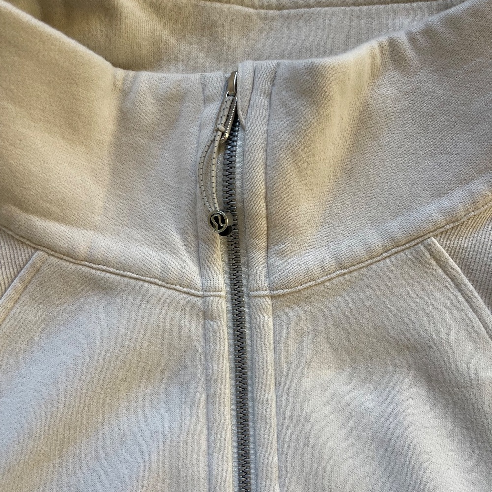 Lululemon Scuba Funnel Neck Full Zip – Ivory, L/XL | Lightly Used - Picture 2 of 7
